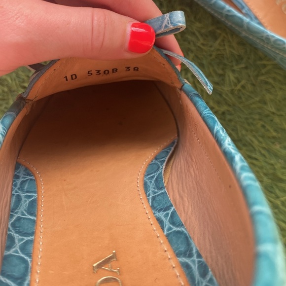 Prada turquoise loafers - Picture 4 of 4